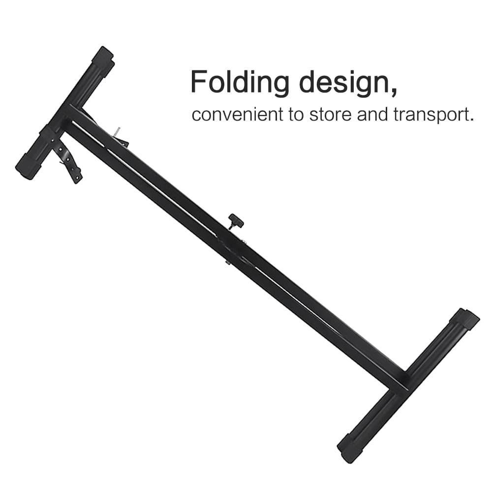piano stand for keyboard For Universal Folding Piano Keyboard Stand Bracket X-Style Heavy Duty Metal Material with Anti-Slip Rubber Caps for Digital Piano MIDI Keyboard