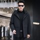 thumbnail image 2 of Chaqueta de plumas para hombre con capucha y forro de piel de conejo nano extraíble, ropa de diseñador para hombre, chaqueta acolchada para hombre, abrigo de invierno para hombre, 2 of 5