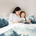 thumbnail image 5 of Feelyou Nature Scenery Teen Full Size Comforter Sets, Jungle Pine Tree Bedding Sets, 3pcs, 5 of 8