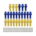 thumbnail image 2 of 26 Piezas de Jugadores de Fútbol de Mesa, Jugadores de Repuesto de Futbolín, Componentes de Mantenimiento de Entretenimiento, Accesorios para Máquinas Azul Amarillo, 2 of 8
