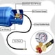 thumbnail image 2 of Kit de ReparacióN de Tanque de Aire, VáLvula de Seguridad, ManóMetro de 0-200 PSI y Kit de Ensamblaje de Manguera de Tanque de Aire de 4 Pies para Tanque de Transporte PortáTil, 2 of 7