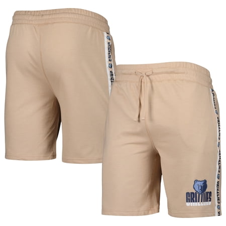 Men s Concepts Sport Tan Memphis Grizzlies Team Stripe Shorts