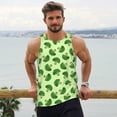 thumbnail image 6 of Gukieu Broccoli Vegetables Print Men's Quick Dry Fitness Vest, Round Neck Sleeveless Fitness Bodybuilding Top-Medium, 6 of 7