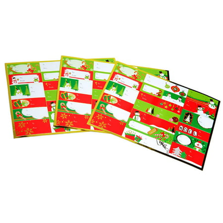Foil Christmas Gift Tag Stickers