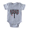 thumbnail image 1 of CafePress - Apple Tree_Bl - Cute Infant Baby Football Bodysuit, 1 of 1