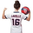 thumbnail image 4 of U.S. Soccer USWNT National Team 4 Star Champion Soccer Game Day Youth Poly Shirt, Lavelle 16 - YL, 4 of 7