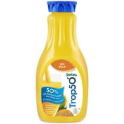 Tropicana Light Orange Fruit Juice, No Pulp, 52 fl oz
