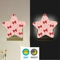 thumbnail image 4 of Star Night Light Auto On/Off Plug-in Wall Light with Light Sensor Warm White LED for Home Party Red Bows and Polka Dots, 4 of 6