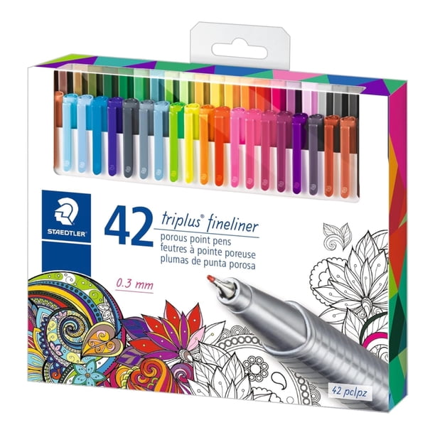 Set de Fineliner STAEDTLER triplus 42 piezas, punta de 0.3 mm