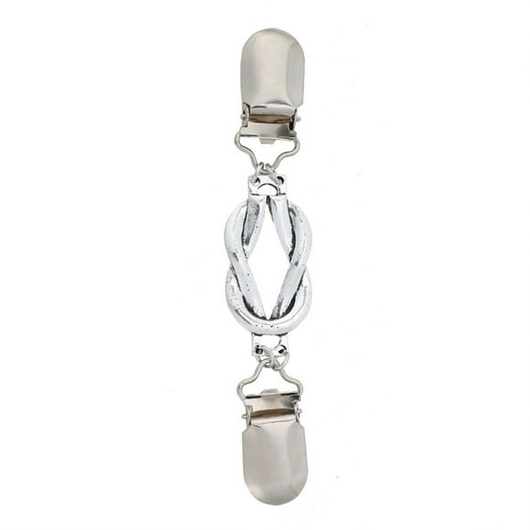 Sonducket Collar Clip Suéter Clips Broche Titular Día de San Valentín Accesorios para mujeres Accesorios de disfraces Plata