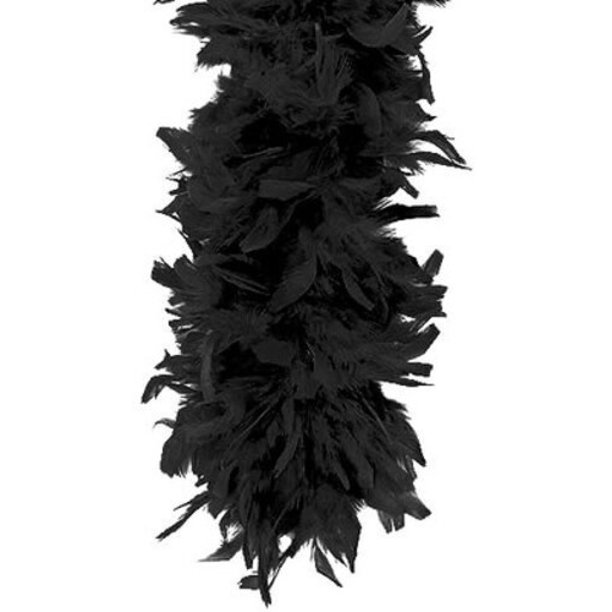 Black Feather Boa 12 PACK 2030