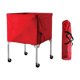 thumbnail image 4 of Carrito Para Pelotas Deportivas Con Ruedas Y Bolsa, Jaula Para Pelotas Deportivas Para Voleibol, Tenis, Juguete Rojo, 4 of 8