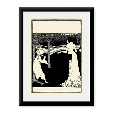 Framed Art Print, Cambridge ABC cover by Aubrey Beardsley, 17-7/8" x 21-7/8"