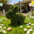 thumbnail image 6 of Cadancy Easter Bunny Decorations Artificial Moss Rabbit Topiary, Large Garden Bunny Sculpture, Spring Outdoor Yard Art, Holiday Patio Lawn Figurines Ornament, 6 of 6