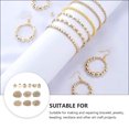 thumbnail image 2 of MasteelfCA 1300 Pcs Perles Décoratives Intercalaires Accessoires de Bracelet de Bijoux DIY (Doré), 2 of 8