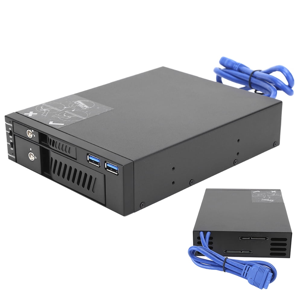 Hard Disk Rack, Dual-Disk Durable Optical Drive Enclosure SSD for Hard Disk