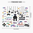 thumbnail image 3 of Game Elements Wall Decals Colorful Game Console Wall Stickers Game Room Wall Decor Gamer Wall Art Sticker, 3 of 8