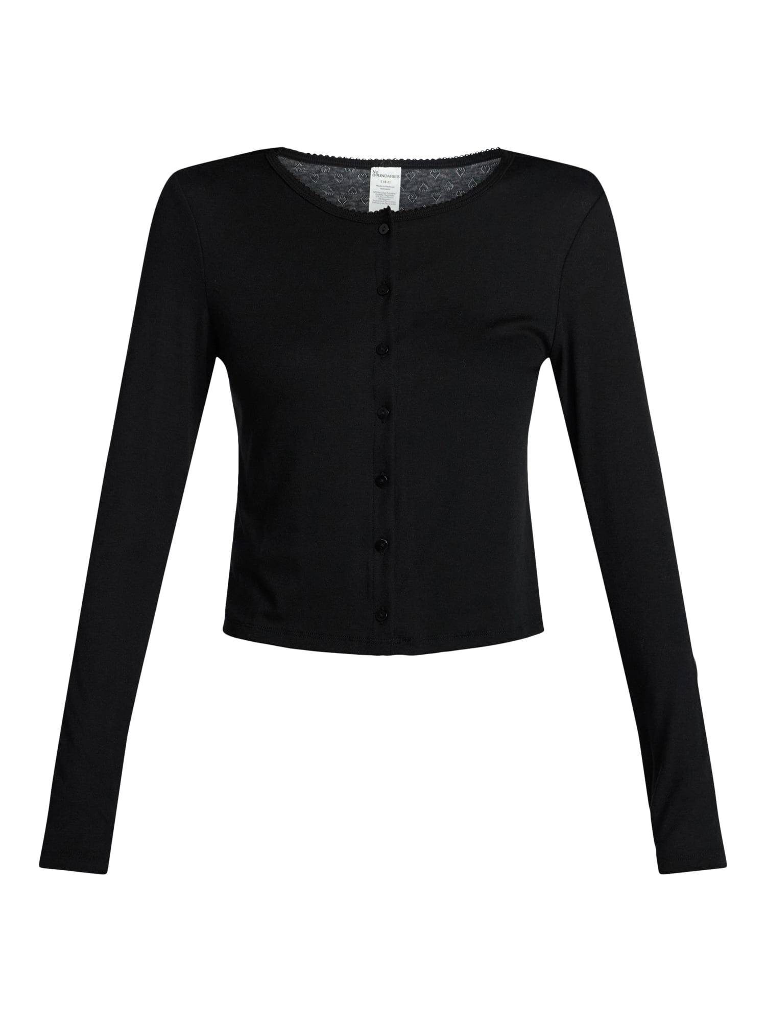 No Boundaries Sleep Pointelle Knit Cardigan, Women’s XXS-3X