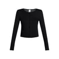thumbnail image 6 of No Boundaries Sleep Pointelle Knit Cardigan, Women’s XXS-3X, 6 of 6