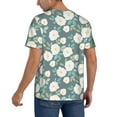 thumbnail image 2 of Uemuo Flower Print Mens Polo Shirts Baseball T-shirt Performance Short Sleeve Golf Shirt Moisture Wicking Athletic Casual Collared T-Shirt-4X-Large, 2 of 7