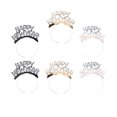 thumbnail image 1 of KAKOWELY 6 diademas elegantes con diseño de Feliz Año Nuevo, accesorios para el cabello de fiesta para niñas (3 colores mezclados), 1 of 4