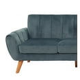 thumbnail image 2 of Dark Gray Velvet Sectional Sofa - 2PC Living Room Furniture, 111"W x 85"D, Plush Velvet Upholstery, Durable Wood Frame, Perfect for Apartments &amp; Lounges, 2 of 6