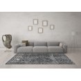 thumbnail image 3 of Ahgly Company Indoor Round Abstract Gray Modern Area Rugs, 4' Round, 3 of 4