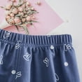 thumbnail image 4 of IROINID Liquidation Pantalon Garçon Fille Été Pantalon Été Coton Lin Sangle Imprimé Rabbit Anti-Moustique, Bleu, 4 of 7