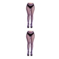 thumbnail image 2 of Guardurnaity 1 par de pantimedias con tirantes a la moda, calcetines con diseño de agujeros, medias de rejilla transpirables cómodas al tacto, Type2 NO2, 2 of 6