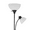 Black, variant on Globe Electric Delilah 72 in. Matte Black Torchiere Floor Lamp with Adjustable Reading Light, 67135