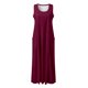 thumbnail image 5 of Vestido largo sin mangas de lino para mujer: vestido informal con cuello redondo y bolsillos, poliéster/spandex, tallas S-XXL., 5 of 6