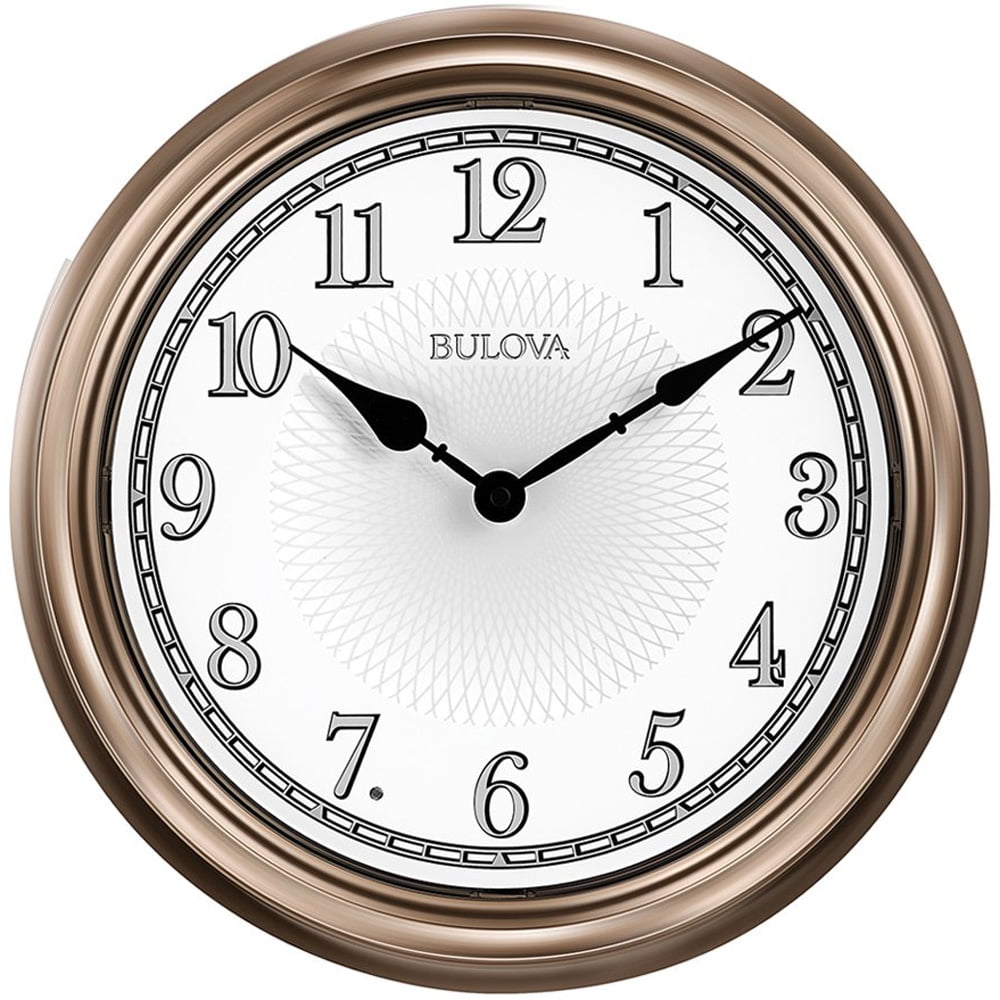 Bulova Clocks C4826 Indoor/Outdoor 14 Inch Diameter Lighted Dial Time