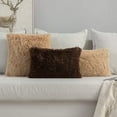 thumbnail image 4 of Dinheiro MIULEE 2er Set Kissenbezüge Künstlich Pelz Sofakissen Dekorative Dekokissen Kuschelkissen Plüschkissen Kuschelig Couchkissen Superweich Kissen Flauschig Kissenbezug für Sofa 40x40 cm Schwarz, 4 of 6