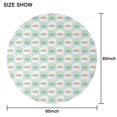 thumbnail image 6 of Floral Round Tablecloth 70x70in(178x178cm) – Waterproof Polyester Table Cover with Full Print Design, Wrinkle Resistant & Washable for Kitchen Dining Party Decor,Thanksgiving,Christmas, Spring,Flower, 6 of 6