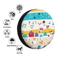 thumbnail image 4 of Kdxio Spare Tire Cover for RV Trailer, Waterproof Wheel Cover,Camper Spare Tire Cover Fit for Rv SUV Truck Travel Trailer 17 inch-Funny Farm, 4 of 8