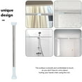 thumbnail image 3 of FUTUREORYY 1Pack Telescoping Shower Rod Adjustable Tension Rod No Drilling Required Daily Use Home Decoration 50-80cm, 3 of 8