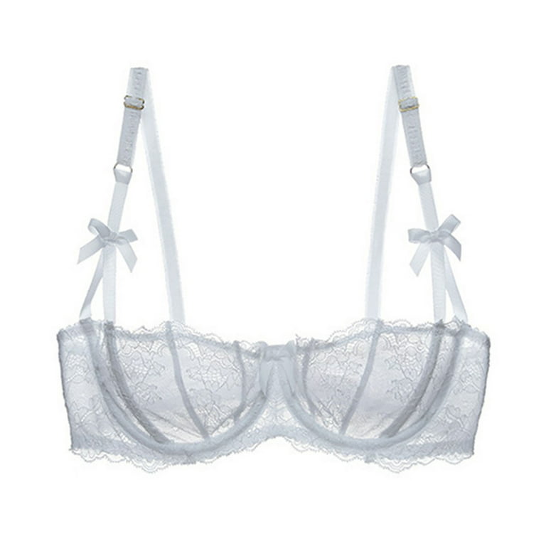 Varsbaby Lace Unlined Bra Transparent Underwire Non-padded Sexy