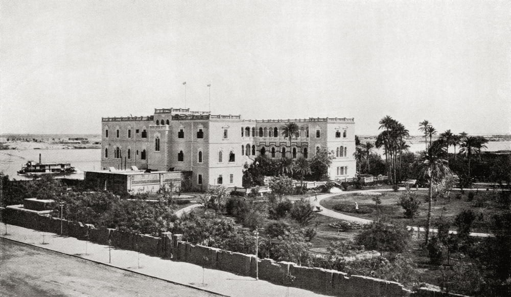 The Governors Palace Khartoum Sudan Possibly the scene of Major-General Charles George Gordons death during the siege of Khartoum From Field Marshal Lord Kitchener His Life and Work for the Empire pub