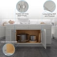 thumbnail image 2 of Miekor Furniture 33"in W x 24"in D x 34.5"in H in Shaker Dove Plywood Ready to Assemble Sink Base Cabinets with Shelf 15406, 2 of 6