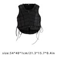 thumbnail image 3 of Decodeary Equestrian Vest Lengthened Filler Good Elasticity Lightweight Safety Horse Riding Body Protector Waistcoat with Zipper Outdoor S, 3 of 6