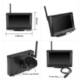 thumbnail image 3 of Wireless HD AHD 1920x1080P 5 Inch 2 Channels Car Video Parking Monitor With Wireless Transmitter Front Rear View AHD Camera ,Easy to Install, 3 of 7