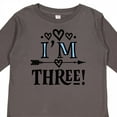 thumbnail image 4 of Inktastic 3rd Birthday 3 Year Old Arrow Girls Long Sleeve Toddler T-Shirt, 4 of 5