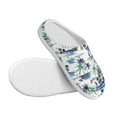 thumbnail image 3 of Wukai Hawaii Palms Print Women's Indoor Bedroom Slipper Slip On Shoes, Unisex House Shoes with Anti-Skid Sole for Men, Gift for Women Men-46/47, 3 of 7