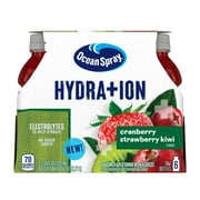 Ocean Spray Hydration Cranberry Strawberry Kiwi Juice Drinks, 10 fl oz Bottles, 6 Count
