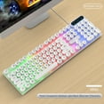 thumbnail image 3 of USB Keyboard and Mouse Combo, Retro Punk Wired Backlit Ergonomic Design 1600DPI ABS Material for  for OS X 10.2 Above, 3 of 7