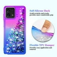 thumbnail image 5 of for Moto G Stylus 5G 2023 Case,with HD Screen Protector,Gradient Quicksand Glitter Liquid Floating Waterfall Durable Girls Cute Phone Case for Motorola G Stylus 5G 2023 (Purple/Blue), 5 of 7