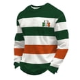 thumbnail image 2 of YueHuiYing St Patricks Shirt Mens St Patricks Day Sweatshirt Vintage Shamrock Irish Sweat Shirt Plus Size Long Sleeve Pullovers, 2 of 3