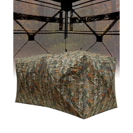 M optimized Portable Hunting Blind for 2-3 People 270° See-Through Windows Silent Magnetic Door Lightweight & Quick Assembly for Deer and Turkey Hunting 58*2 x58 x66