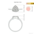 thumbnail image 4 of ANGARA Natural Trillion Composite Diamond Halo Ring in 14K White Gold for Women (Size-3.3mm| Color-I-J| Clarity-I1-I2) | April Birthstone, Anniversary, Jewelry Gift for Women | Natural Diamond Ring, 4 of 9