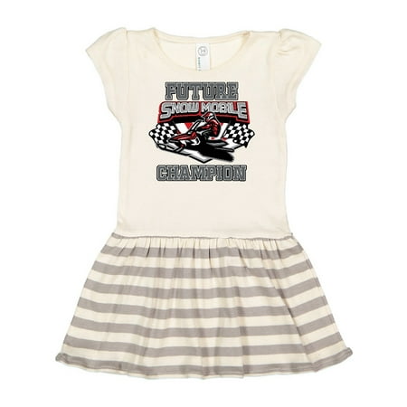 

Inktastic Future Snowmobile Champion Gift Toddler Girl Dress